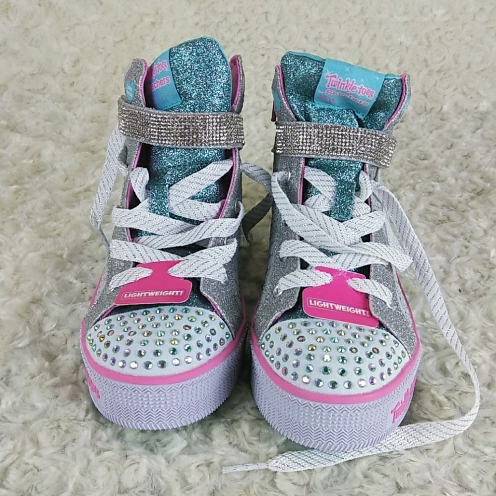 Skechers twinkle toes girls size 3 - Picture 2 of 8